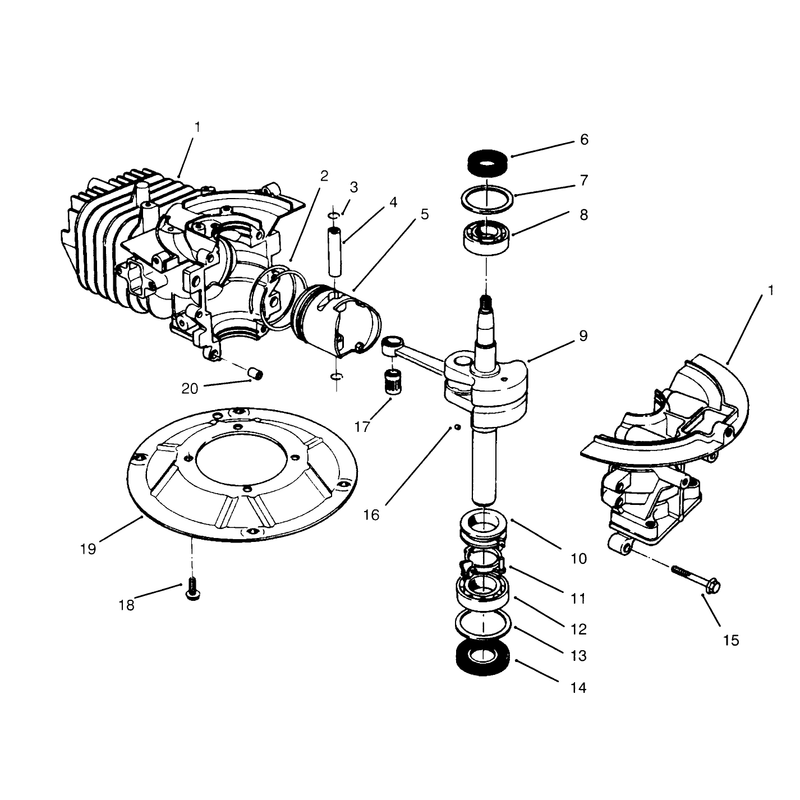 Crankshaft Assembly Model No 47ps5-3