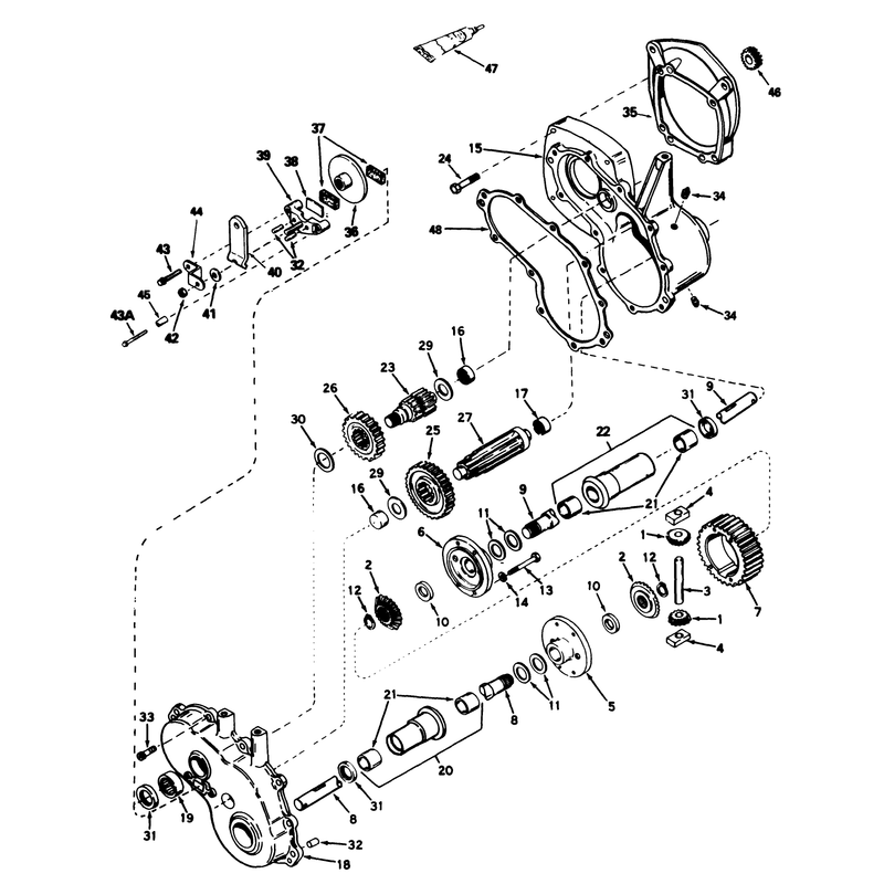 Gear Reduction and Differential No 1310-001a