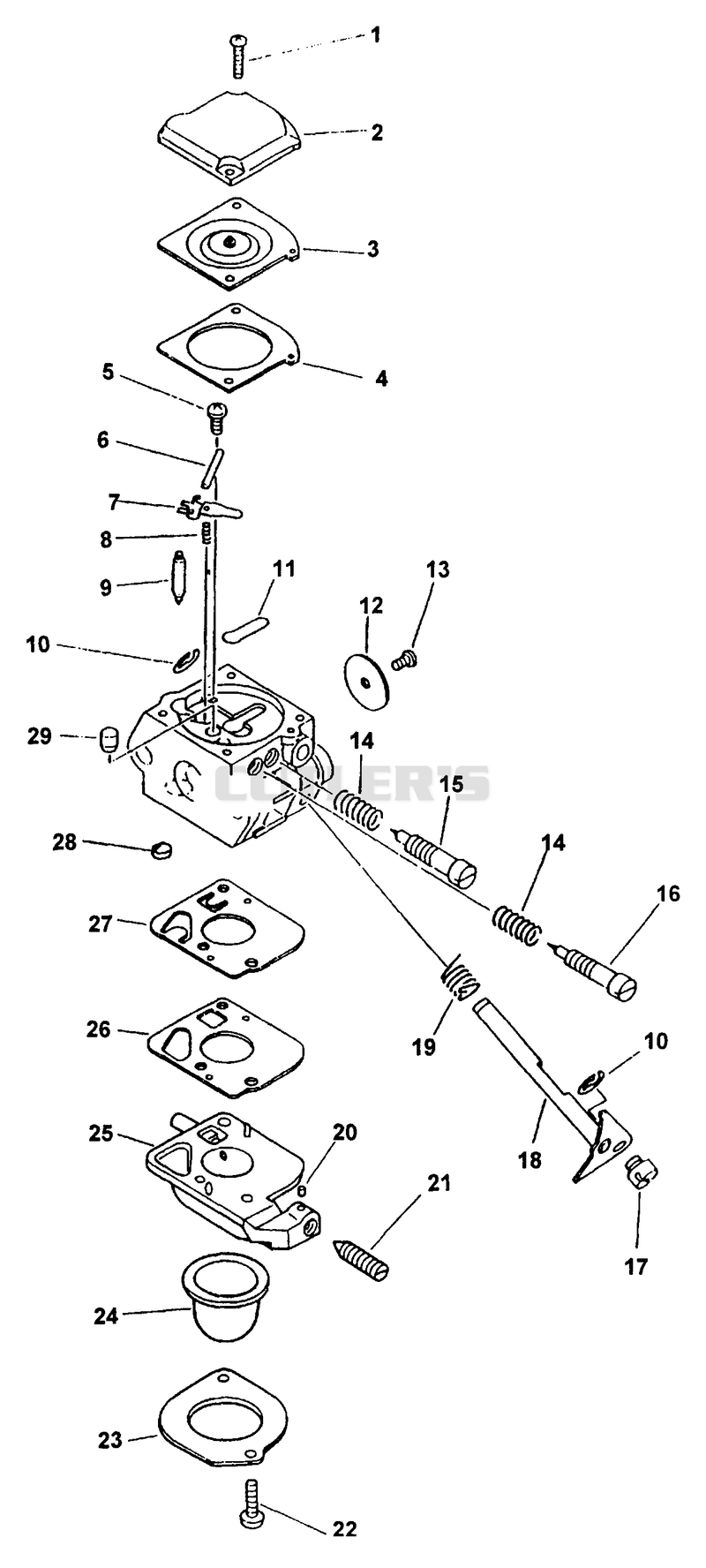 Carburetor S/N: 001001 - 007863