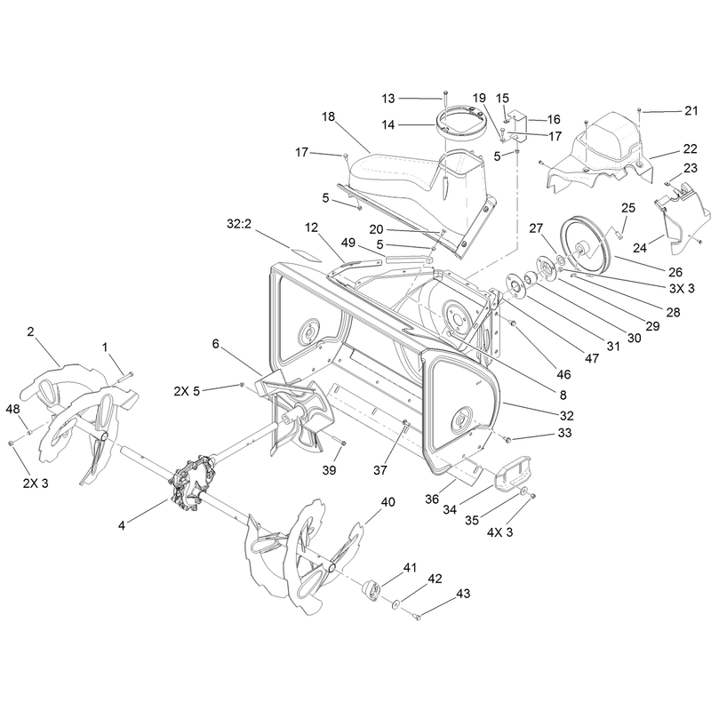 Auger and Housing Assembly