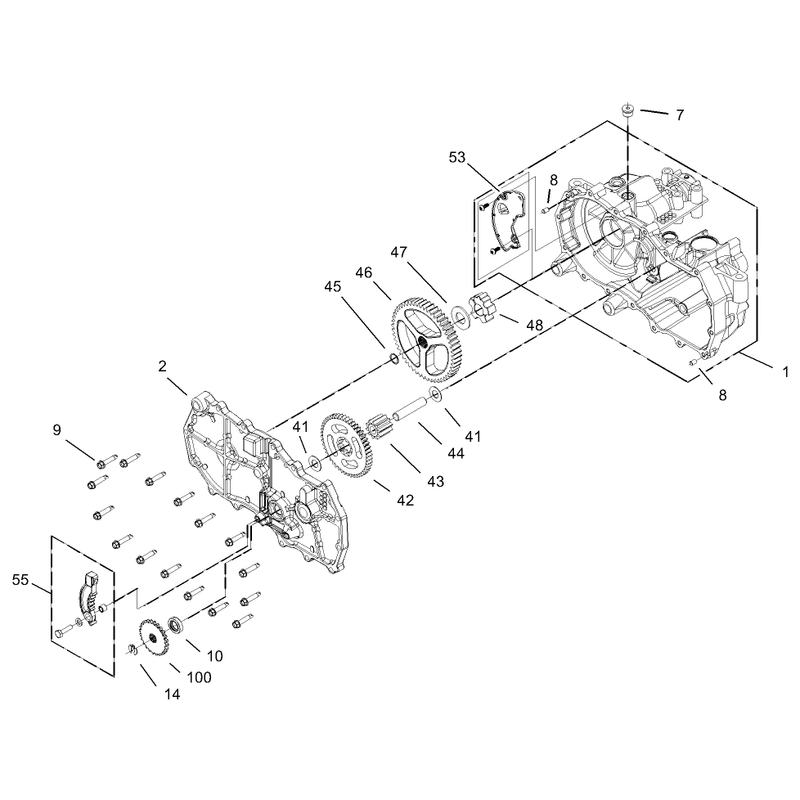 Housing Assembly RH Hydrostat No 105-3491