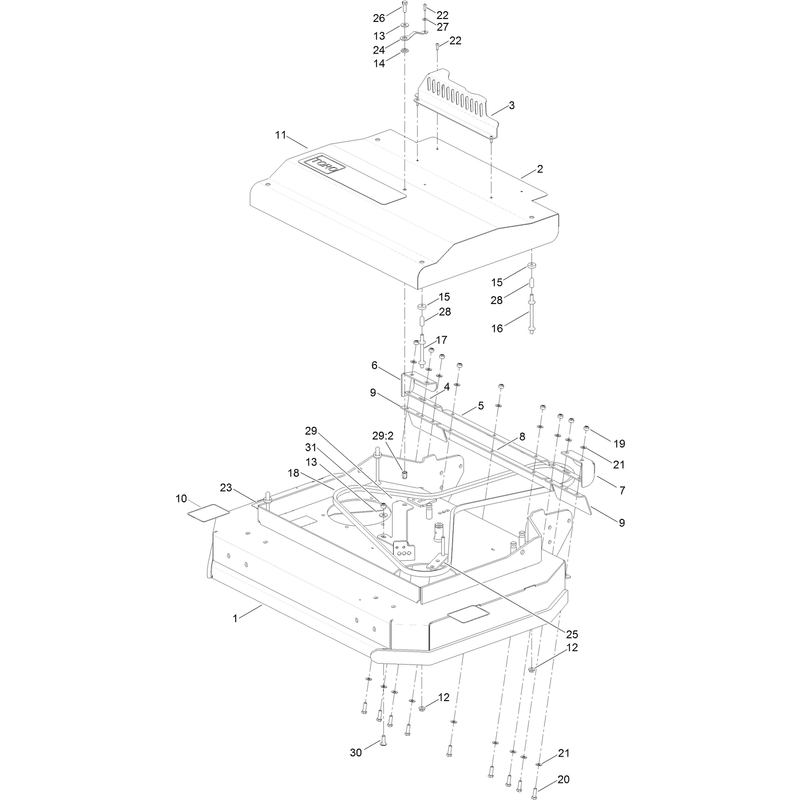 Deck Cover and Guard Assembly