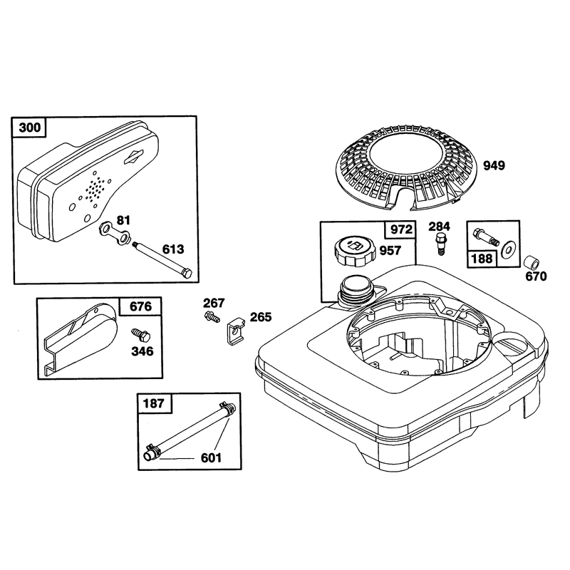 Engine Briggs and Stratton Model 124702-3115-01