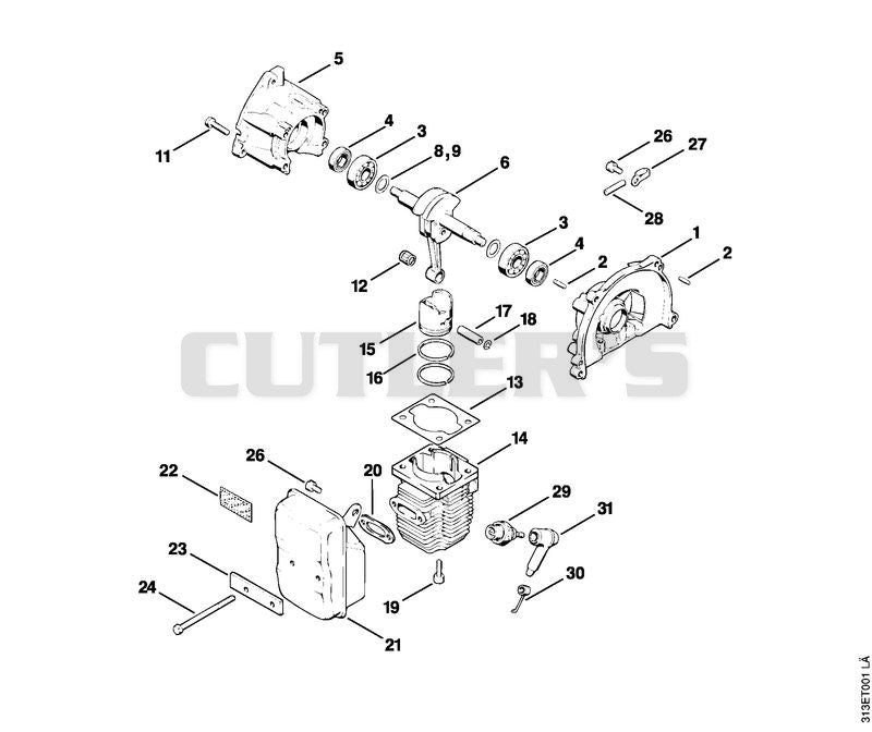 Crankcase, Cylinder