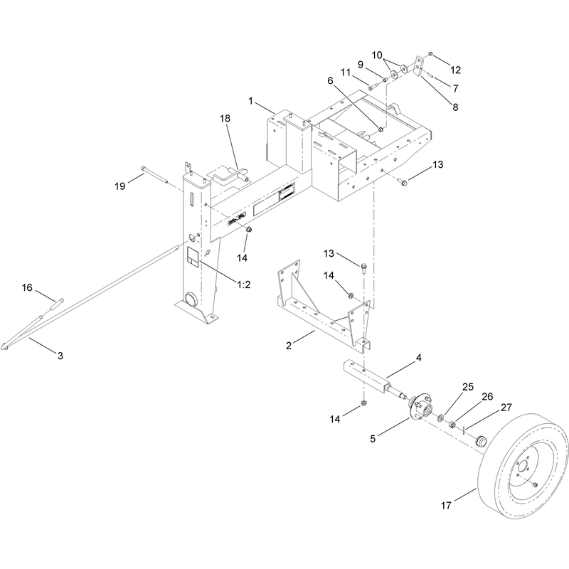 Frame and Axle Assembly