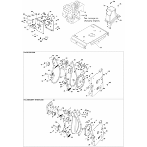 CHASSIS, ENGINE AND PULLEYS