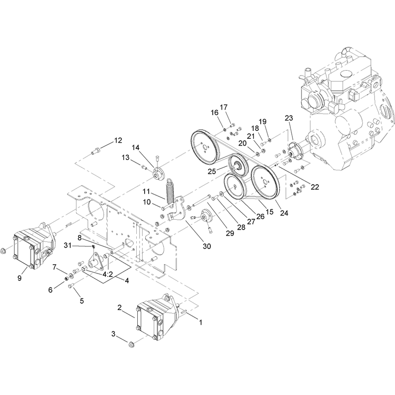 Wheel Pump Drive Assembly