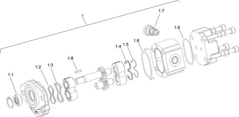 Hydraulic Gear Pump Assembly No. 139-7183