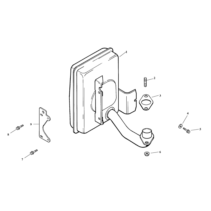 Exhaust Assembly Kohler Model CV15T-41608