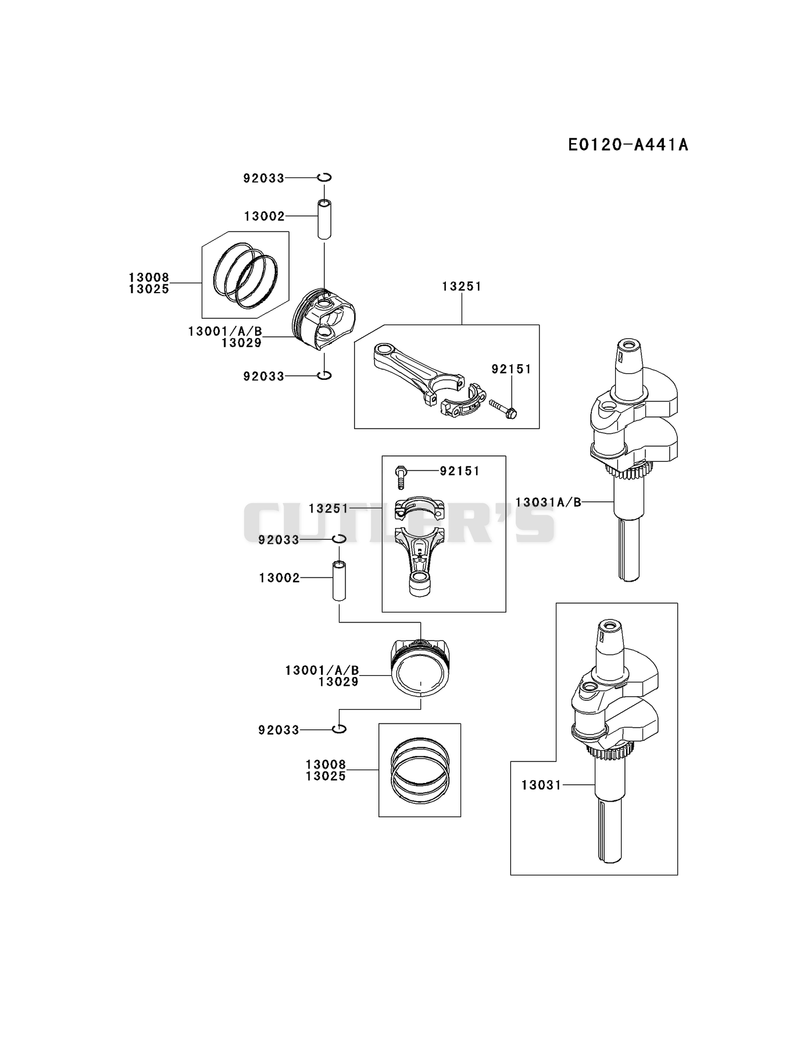 PISTON/CRANKSHAFT