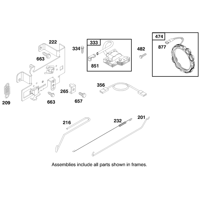 Engine Briggs and Stratton Model 284707-1148-E1