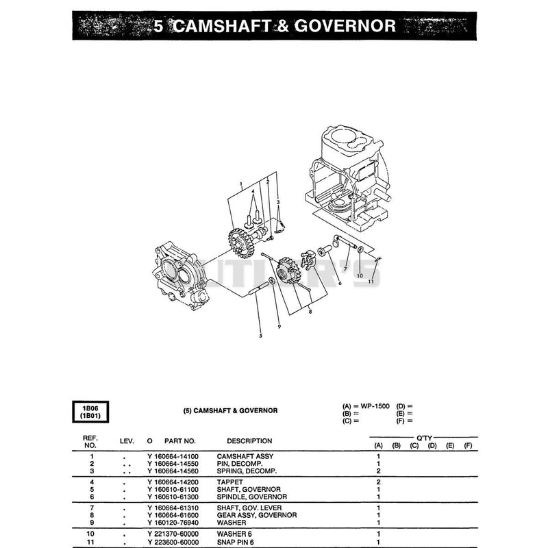Se 95 Scamshaft& Governor 737