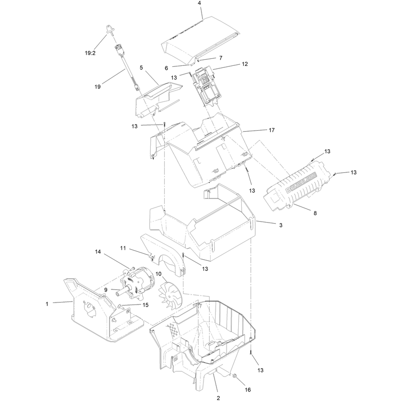 60 Volt Powerhead Assembly No. 139-5315