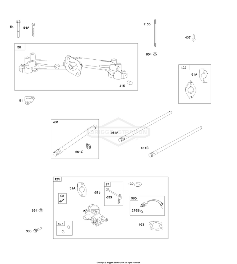 Carburetor/Mixer, Intake Manifold, Fuel Lines