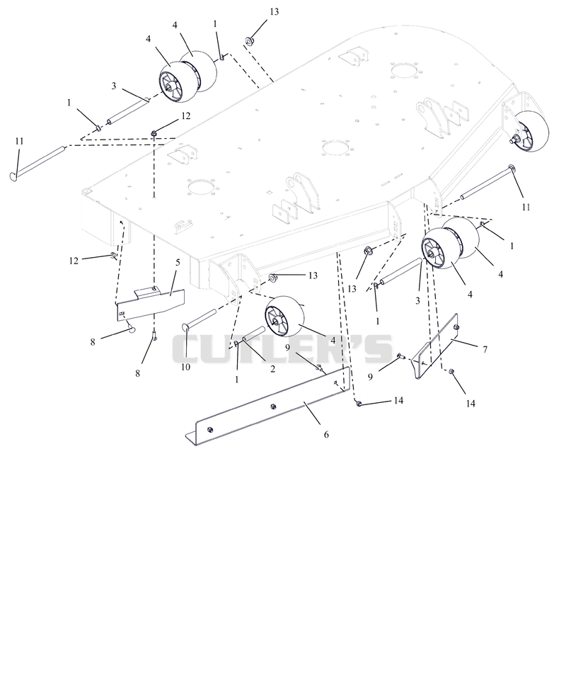 Anti-Scalp Wheels And Baffles - 52"