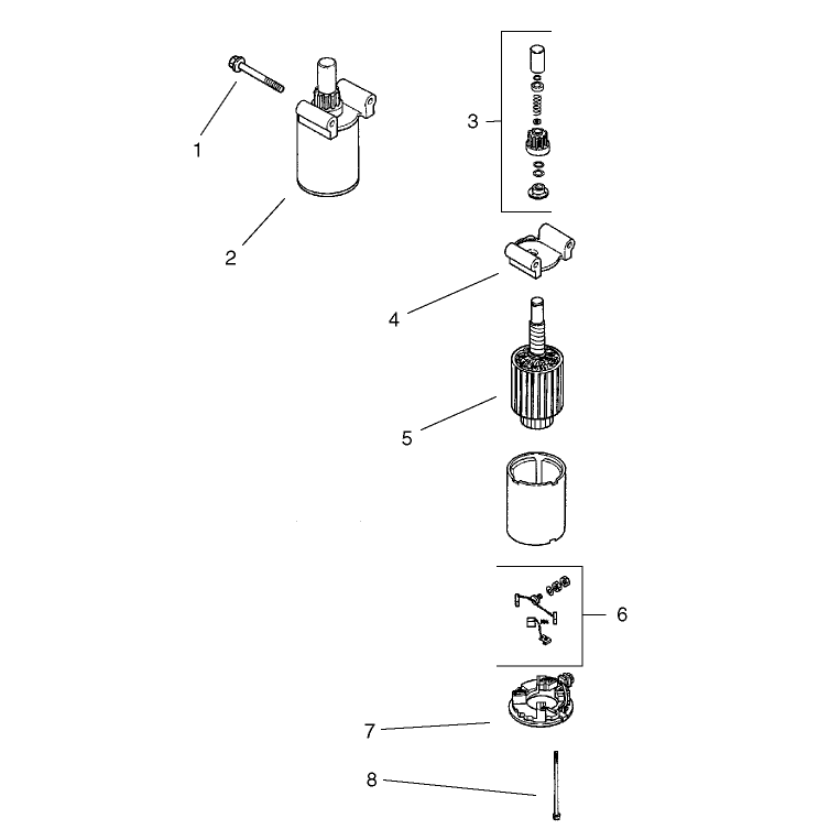 Starting System Assembly  Kohler CV 490-27503