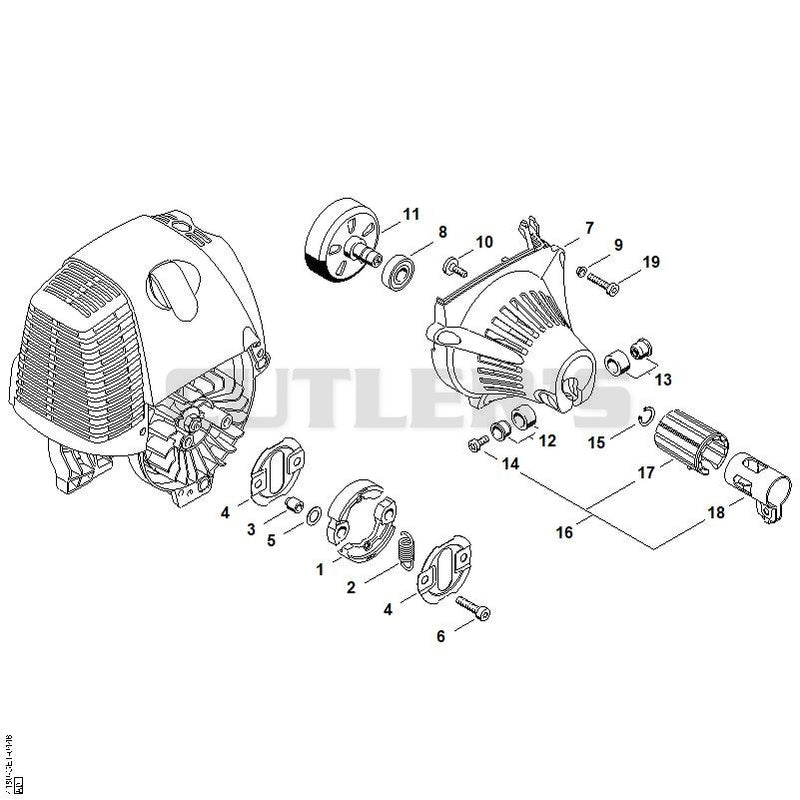 Clutch, Fan housing