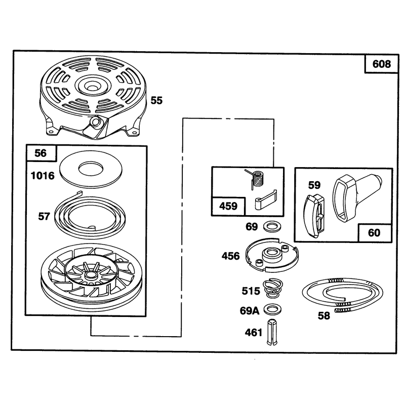 Engine Briggs and Stratton Model 128807-0658-01