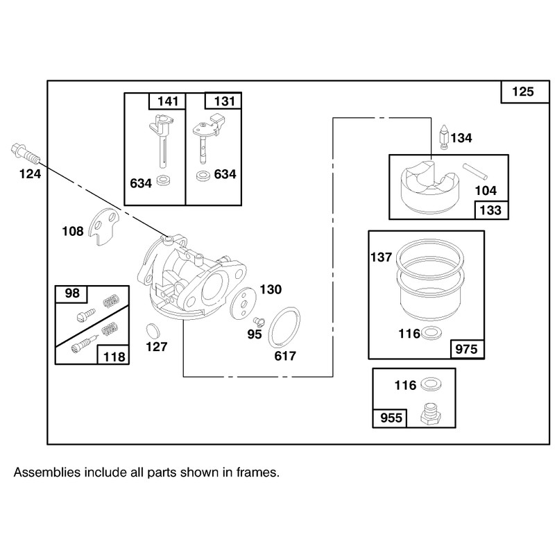 Engine Briggs and Stratton Model 124702-3115-01