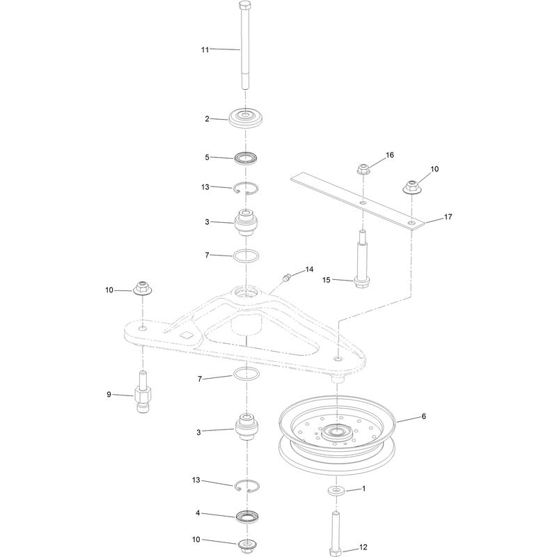 Deck Idler Assembly No. 126-1720