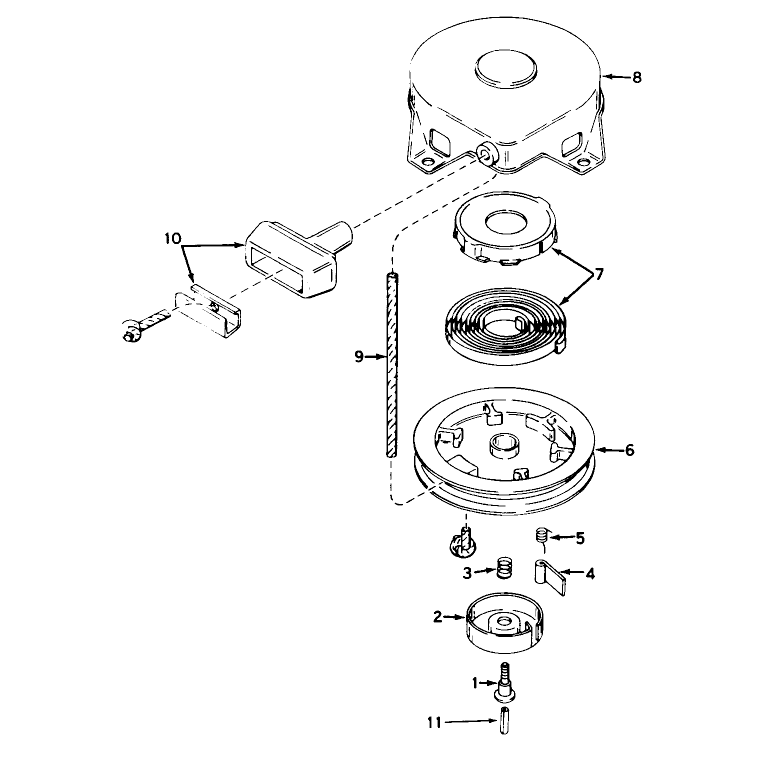 Rewind Starter Model No. 590420