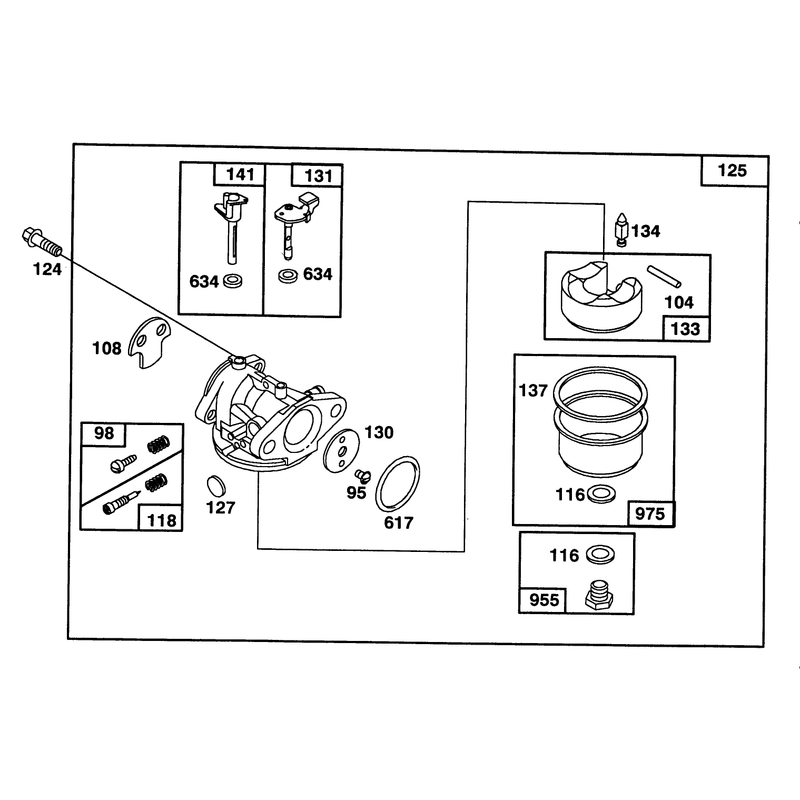 Engine Briggs and Stratton Model 124702-0189-01