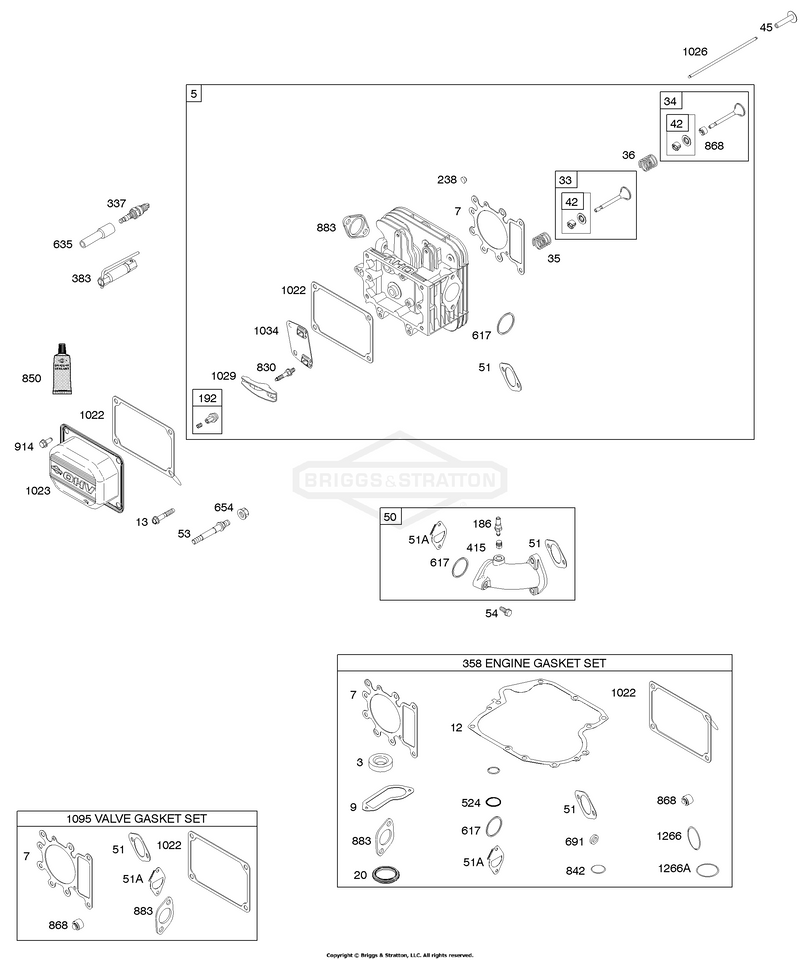 Cylinder Head, Gasket Set - Engine, Gasket Set - Valve, Intake Manifold