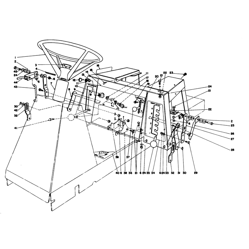 Steering Wheel & Linkage Assembly