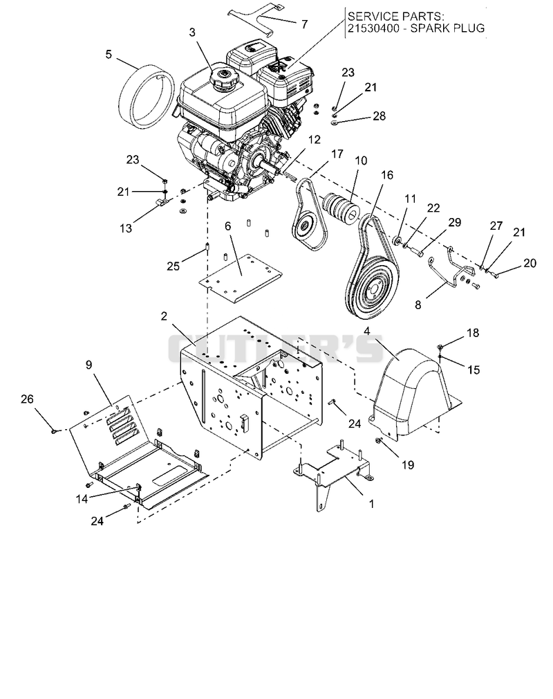 Engine And Frame