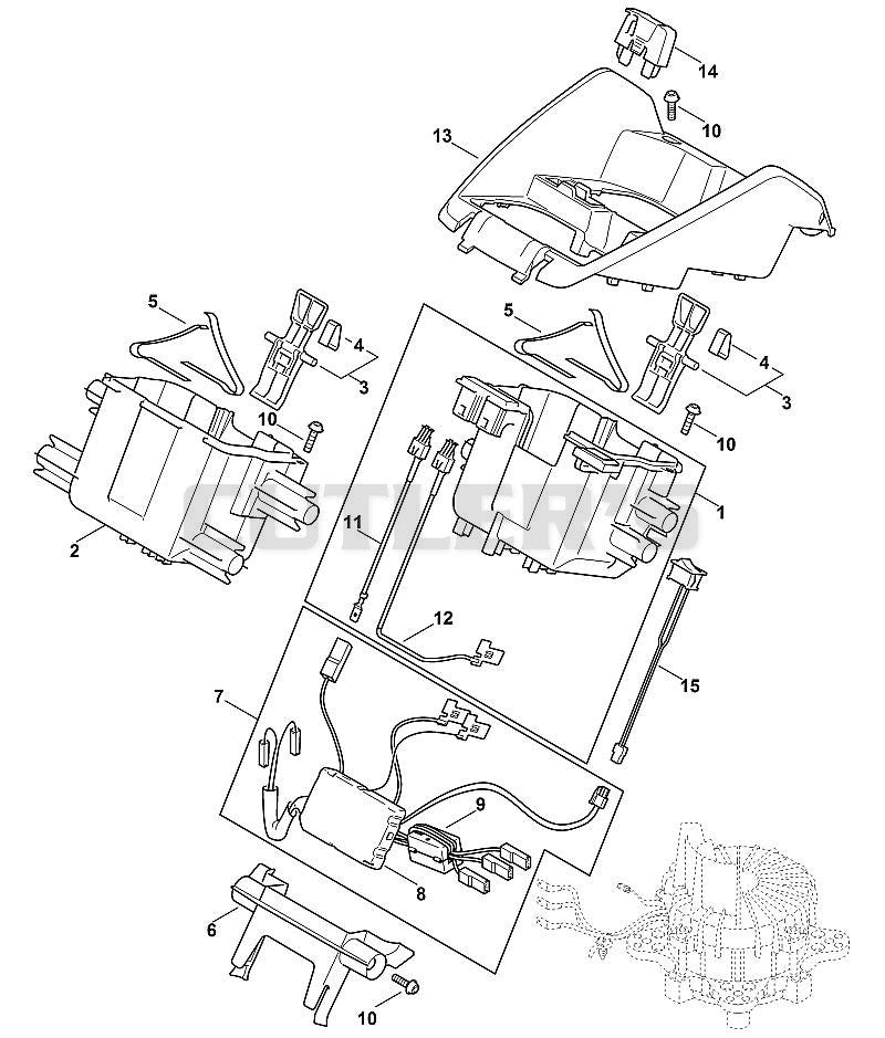 Battery holder, electronic module