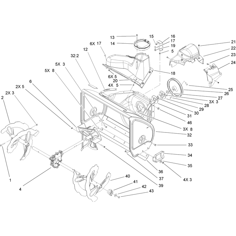 Auger and Housing Assembly