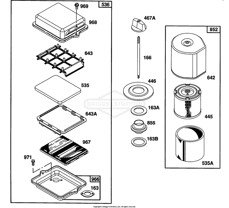 (2) Air Cleaner Groups