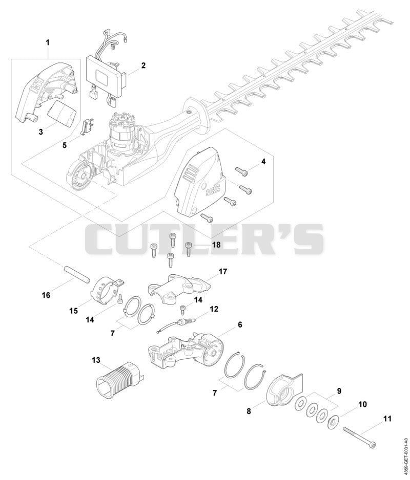 Motor Housing, Electronic Module