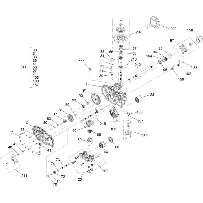 RH Transmission Assembly No 138-4872