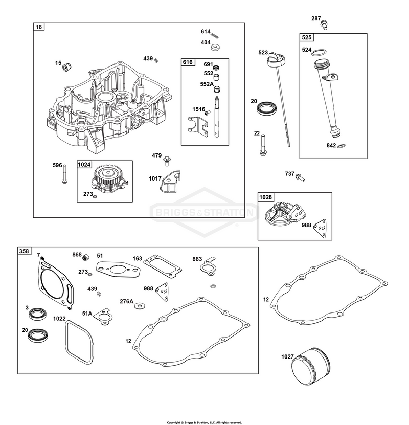 Crankcase Cover/Sump Group