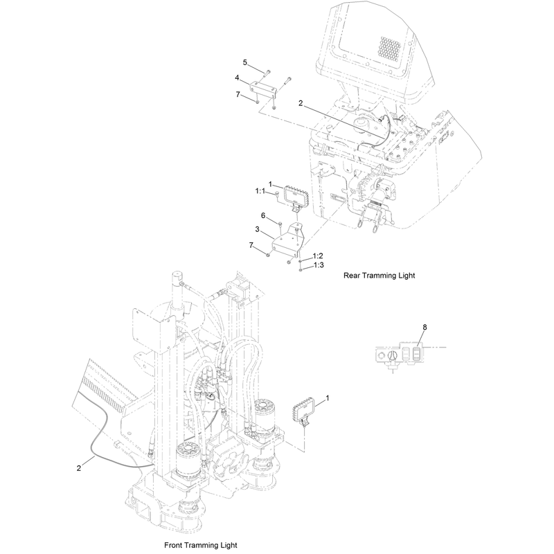 Transport Light and Wire Harness Assembly