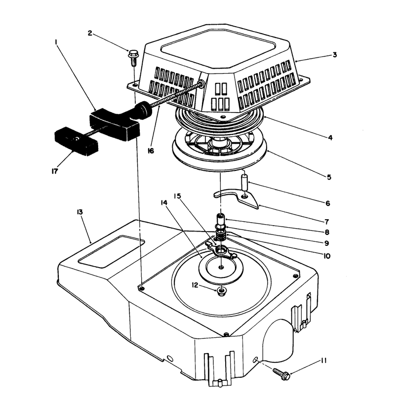 Recoil Assembly (engine Model No. Vmj8)