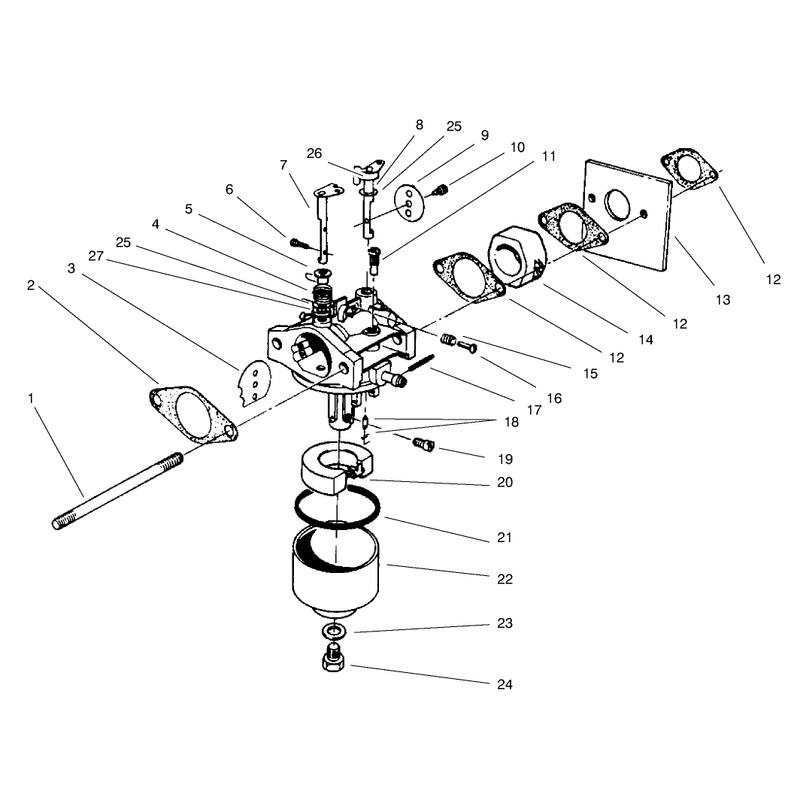 Caburetor Assembly Model No 47pt6-3