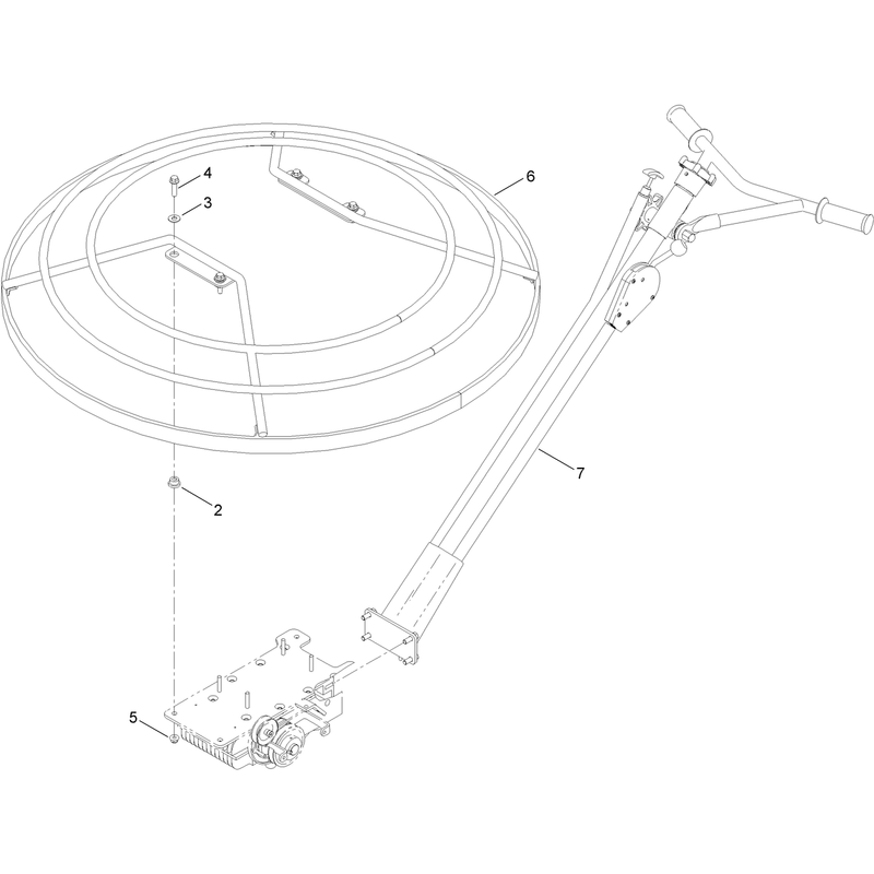 46 Inch Standard Handle and Guard Assembly