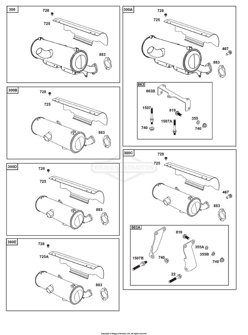 Center Outlet Mufflers