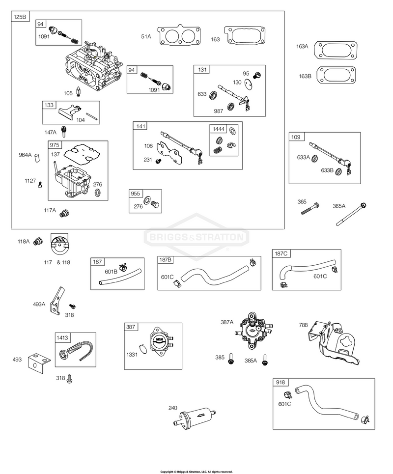 Carburetor (Non Solenoid), Fuel Supply