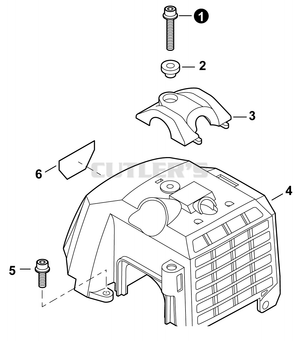 ECHO SRM-4300F Straight Shaft Trimmer Parts Diagram (Serial # S5122000