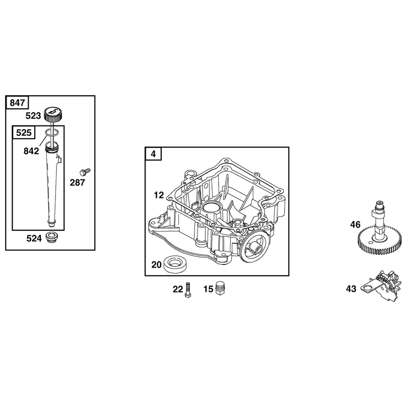 Engine Briggs and Stratton Model 28b702-1041-E1