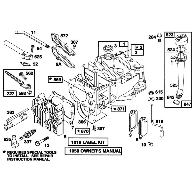 Engine Briggs and Stratton Model 12a802-0611-01
