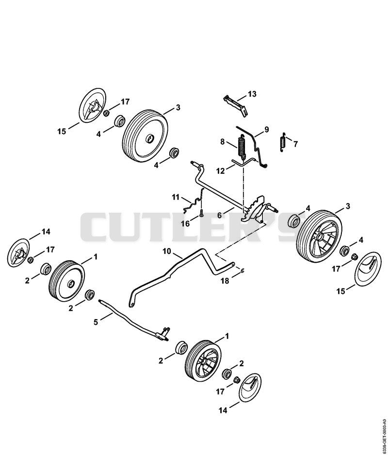 Chassis, height adjustment