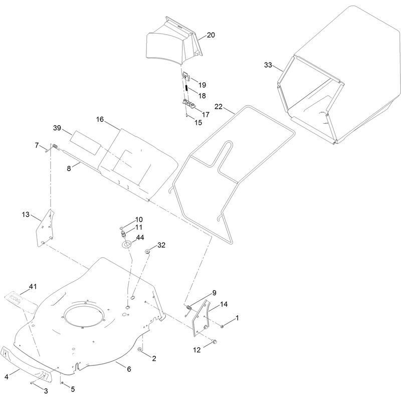 Deck and Bag Assembly