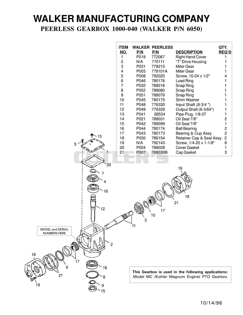 6050 Tee Gearbox