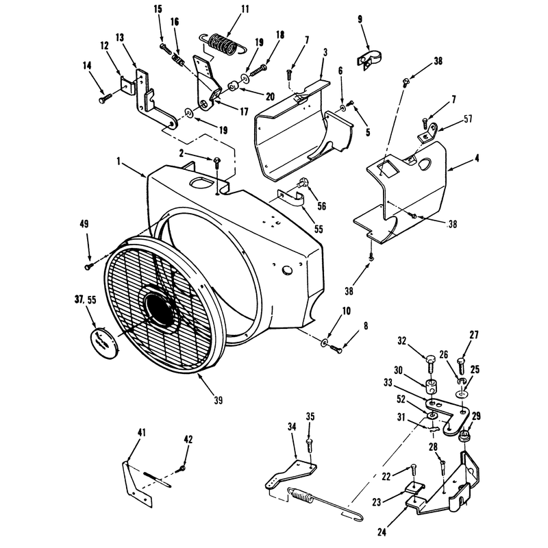 Toro Power Plus Blower Housing and Governor
