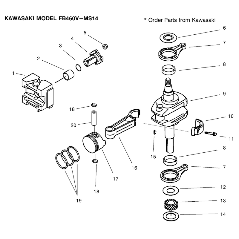 Pistoncrankshaft