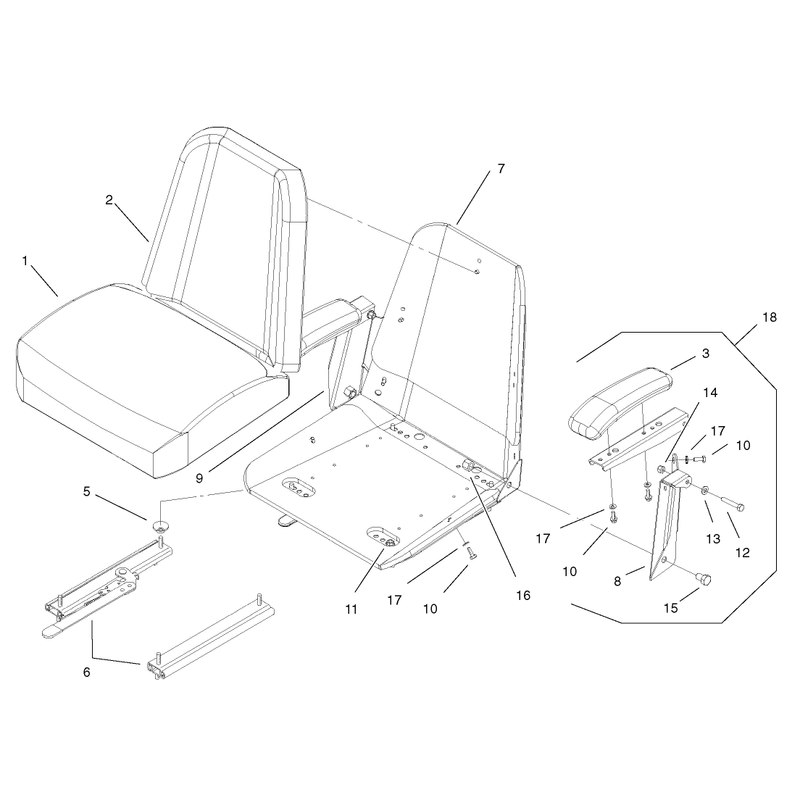 Seat Assembly No 1-633705 Only on 74236
